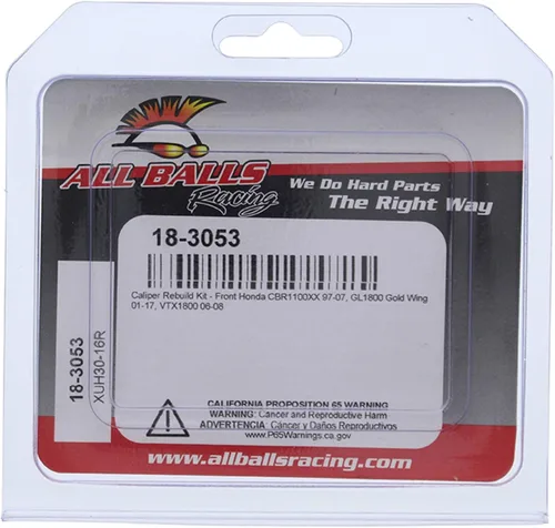 Miniatura 4 de All Balls Kit de reconstrucción de pinza delantera de carreras 18-3053 compatible con/repuesto para Honda CBR1100XX 1997-2007, GL1800 Gold Wing