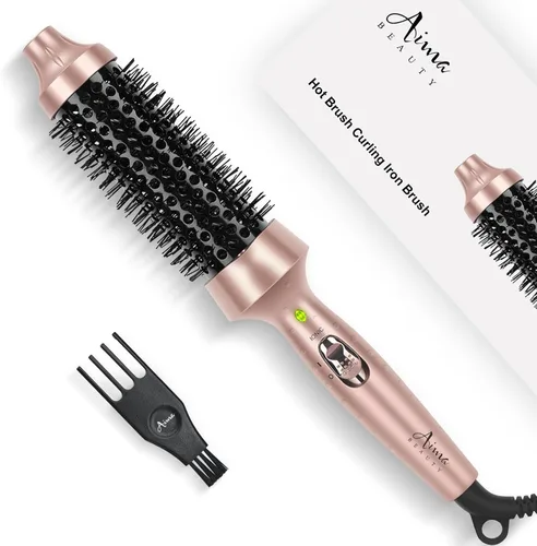 Miniatura 9 de Aima Beauty Cepillo caliente, 1.3 pulgadas/1.378 in cepillo para rizar con calefacción hace que el cabello sea más suave, más suave, cepillo térmico