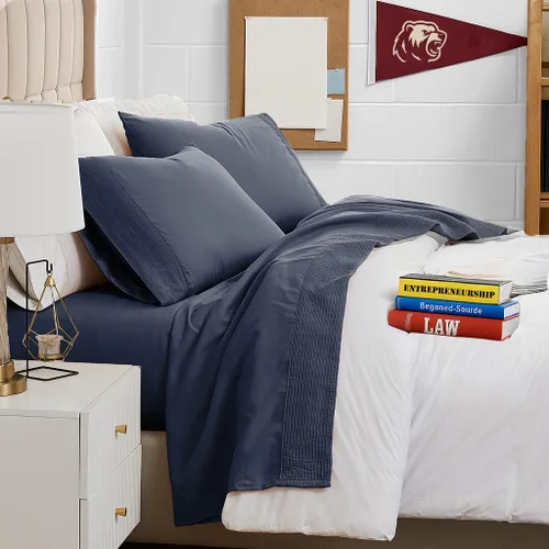 Miniatura 37 de Southshore Fine Linens®, juego de ropa de cama con bolsillo profundo, Microfibra, Negro, gemelo