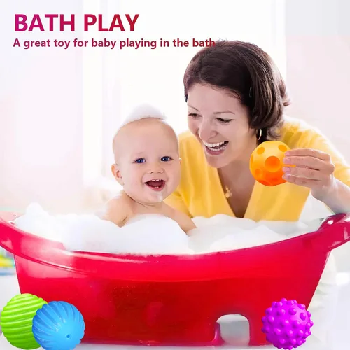 Miniatura 7 de Juguetes Montessori para bebés de 3 meses en adelante, pelotas de bebé de 3 a 12 meses para bebés y niños pequeños de 3 meses, juego de múltiples