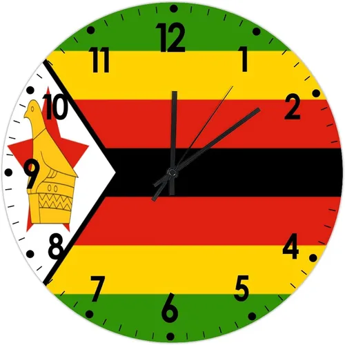 Miniatura 278 de Cheyan Reloj de pared con bandera de Canadá de 12 pulgadas, silencioso, sin tictac, de PVC, funciona con pilas, reloj redondo decorativo, regalo