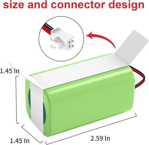 Miniatura 3 de RVBAT850 - Batería de repuesto para Shark lON/IQ/AI Robot RV1001AE RV1001 RV1000 RV1101ARUS RV2001WRUS RV871R RV851WV RV85OBRN RV761 RV750 N AV753
