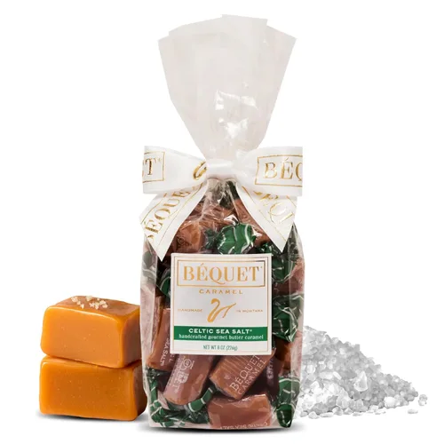 Miniatura 14 de Béquet Caramelo – Caramelo de sal marina celta – Caramelo gourmet – Caramelo de caramelo salado envuelto individualmente – Hecho en Montana – Kosher