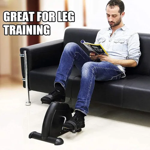 Miniatura 8 de Mini Exercise Bike, AGM Under Desk Bike Pedal Exerciser Foot Cycle Arm & Leg Pedal Exerciser with LCD Screen Displays Negro