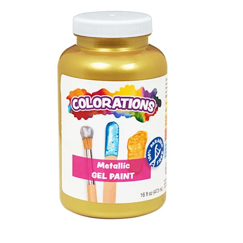 Miniatura 8 de Colorations Pinturas de Témpera en Gel Metálicas, 16 oz, 8 Colores, Pintura No Tóxica, Pintura para Manualidades, Pintura para Niños, Pintura