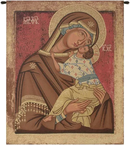 Miniatura 24 de Madonna Di Medjugorie - Tapiz italiano para colgar en pared, 6 pulgadas x 9 pulgadas, algodón/viscosa/poliéster por Raoul Vitale