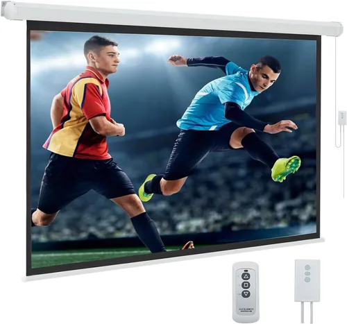 Miniatura 13 de YODOLLA Pantalla de Proyector Motorizada de 72", 16:9, 4K HD Desplegable Retráctil, Pantallas de Proyección Eléctricas Automáticas de Pared y Techo