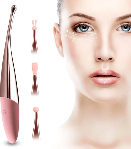 CHARMING Masajeador personal de ojos con vibración impermeable para uso de masaje de cuerpo completo, promueve la absorción de esencias, alivia la