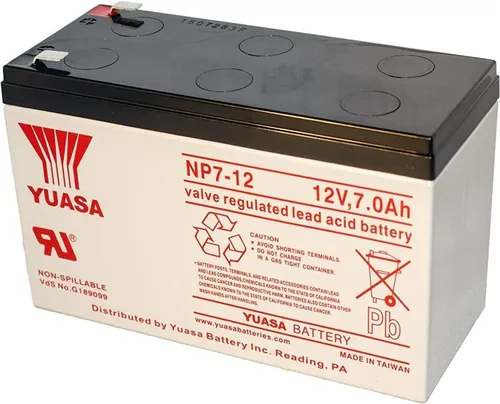 Miniatura 2 de Yuasa NP7-12 12 V/7Ah Batería de ácido de plomo sellada con terminal de F1