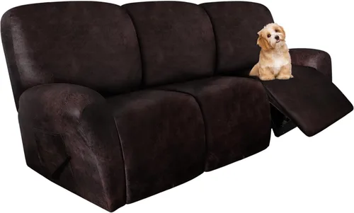 Miniatura 73 de molasofa Fundas de cuero para sillas reclinables, fundas para sillas reclinables grandes para silla reclinable, 4 piezas, fundas lavables que se