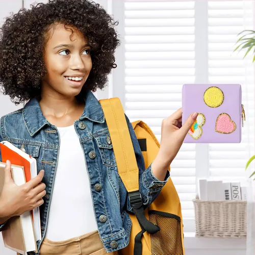 Miniatura 6 de Paquete de 2 bolsas para el período, bolsa de almacenamiento de servilletas sanitarias de piel sintética para almohadillas femeninas, forros, Style 6