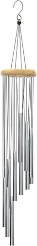 Miniatura 10 de Campanillas de viento para exteriores con 12 tubos de aluminio, campanas de viento de melodía de 23 pulgadas para exteriores, para granja, jardín