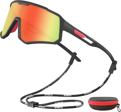 Miniatura 7 de Gafas de sol de ciclismo para hombres y mujeres, gafas de sol deportivas polarizadas con protección UV para ciclismo, correr, béisbol