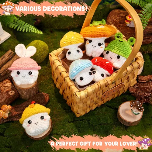 Miniatura 4 de MAGIMUSE Kit de ganchillo para principiantes, kits de inicio de ganchillo para adultos Amigurumi kits de ganchillo para tejer manualidades