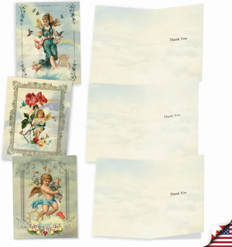 Miniatura 4 de The Best Card Company - 10 notas de agradecimiento en caja con sobres, varios artículos de papelería para decir gracias para hombres y mujeres