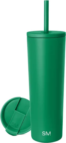 Miniatura 18 de Simple Modern- Vaso con aislamiento, c/tapa y pajilla Taza de viaje Botella de agua de ac. inox. reutilizable Unisex Colecc. Classic 24 oz