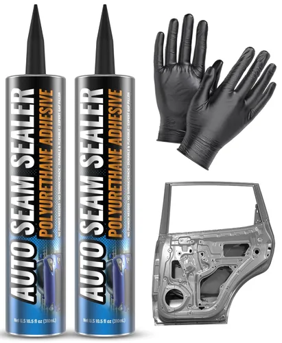 [Paquete de 2] Sellador de Costuras Automotriz Profesional, Sellador de Costuras para Carrocería de Auto de Poliuretano de Fraguado Rápido Pintable