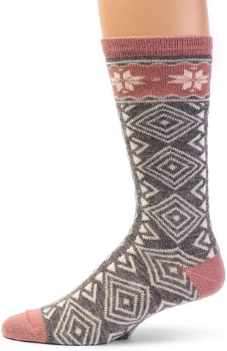 WARRIOR ALPACA SOCKS - Calcetines gruesos de lana de alpaca para hombres y mujeres - Acogedores, suaves, cálidos e hipoalergénicos, 1 par