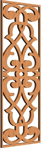 Miniatura 46 de 9 3/8"W x 24 3/8"H x 1/4"T Bellaire Decorativos Paneles de pared de madera calado, abedul