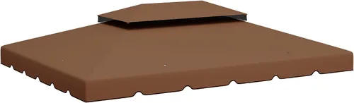 Miniatura 13 de Outsunny - Reemplazo de toldo para gazebo de 10 x 10 pies, cubierta superior con techo doble ventilado para marco Outsunny de 9.7 x 9.7 pies