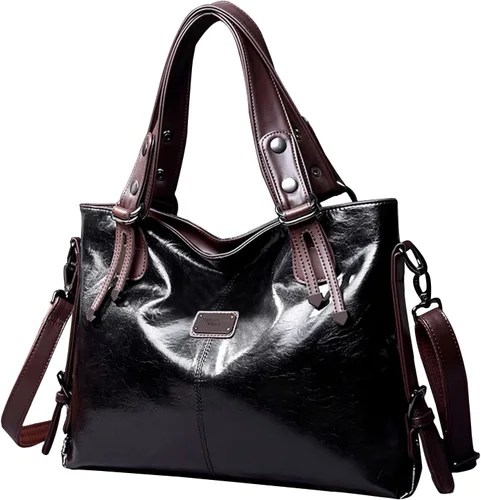 Miniatura 22 de Bolsos y carteras para mujer, bolso de mano de cuero vegano para mujer, bolso de hombro, bolso de viaje con compartimentos