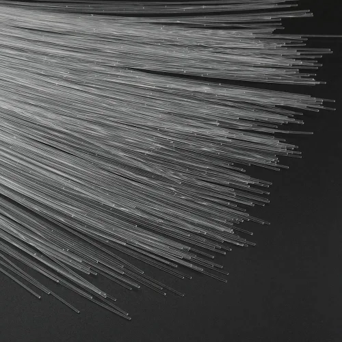 Miniatura 2 de AZIMOM 50 unids PMMA punto de flash de plástico fibra óptica filamentos luz lateral resplandor cortina cascada óptica 0.04in 6.5ft cables de fibra
