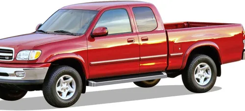 Miniatura 6 de APS Estribos (estilo estribo plateado) Estribos Nerf, escalones laterales compatibles con Toyota Tundra 2000-2006 Access Cab (requiere perforación)