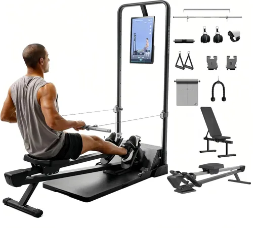 Miniatura 8 de Speediance Gym Monster Smart Home Gym, máquina de entrenamiento de fuerza multifuncional, estación de entrenamiento de jaula de potencia Smith