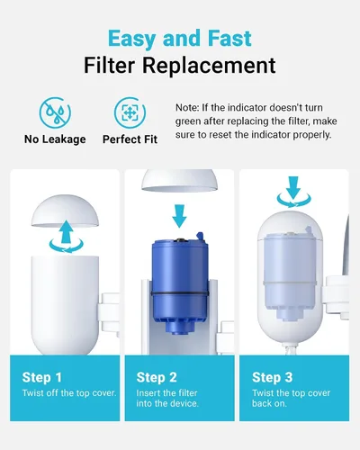 Miniatura 9 de AQUA CREST Filtro de agua certificado NSF, repuesto para todos los sistemas de filtración de grifos PUR®, PUR®PLUS y paquete de 3 filtros