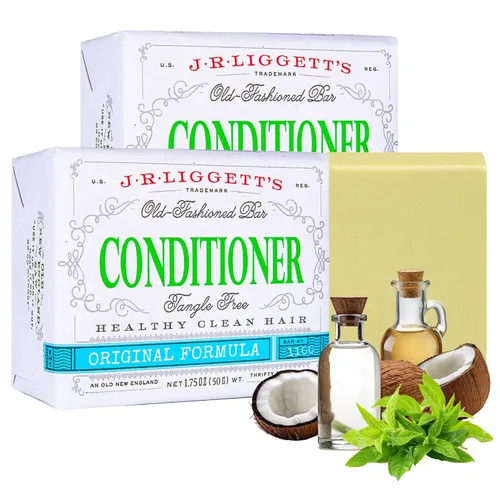 Miniatura 20 de J·R·LIGGETT'S Barra de champú – Fórmula de árbol de té, barra de champú sólida totalmente natural para cabello con aceite de coco y aceite