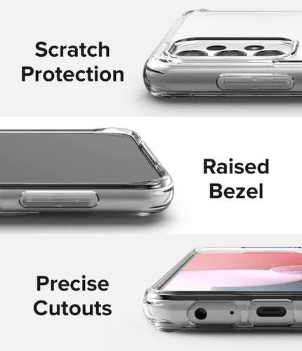 Miniatura 4 de Ringke Fusion - Funda compatible con Samsung Galaxy A13 (4G LTE), transparente, delgada, parte trasera dura, a prueba de golpes, de poliuretano