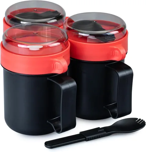 Miniatura 12 de MATICAN Taza de sopa para microondas con tapa, recipiente para sopa con tapa para fideos ramen, sopa, bebidas, apto para microondas, incluye