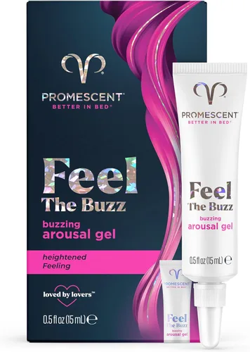 Promescent Gel Vibrante para Mujeres – Lubricante Íntimo que Mejora la Excitación, No Pegajoso y de Larga Duración, Lubricante Personal para una