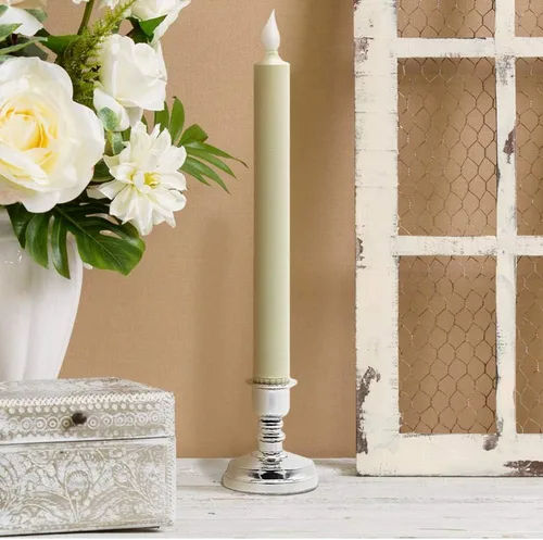 Miniatura 8 de Velas de Ventana Sin Llama con Control Remoto y Temporizador, Velas LED Cónicas Operadas por Batería con Ventosas Juego de 6 Velas de Ventana de A-6
