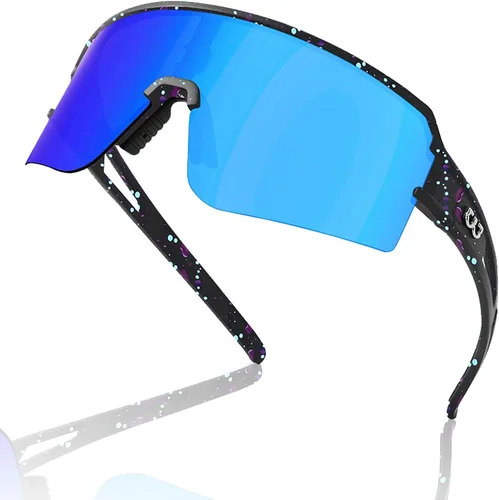 Miniatura 12 de Gafas de sol deportivas polarizadas UV400 para hombres y mujeres, gafas de ciclismo resistentes al viento para conducción, carrera, golf, lentes