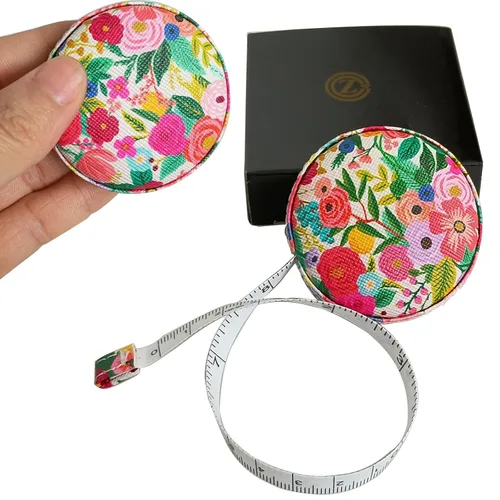 Miniatura 25 de Cinta métrica para costura, tela médica para el cuerpo, sastre, manualidades, dieta, cinta métrica de 60 pulgadas/1.5M de doble cara retráctil