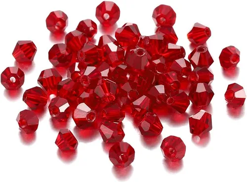 Miniatura 21 de 200 cuentas de cristal de transparencia austriaca, cuentas de vidrio bicona, cuentas espaciadoras sueltas para manualidades, pulseras, aretes