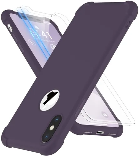 Miniatura 29 de ORETECH Funda para iPhone XR, con [2 x Protectores de Pantalla] [Prueba de Caídas de Grado Militar de 10 Pies] [Protección de Cámara] 360° A Prueba