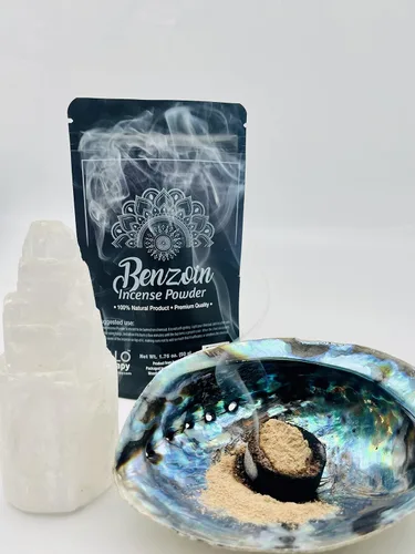 Miniatura 2 de Incienso en polvo de benjuí, 1.76 oz, calidad premium, 100% natural, espacio sagrado, incienso natural, incienso suelto, producto de la India, Polvo