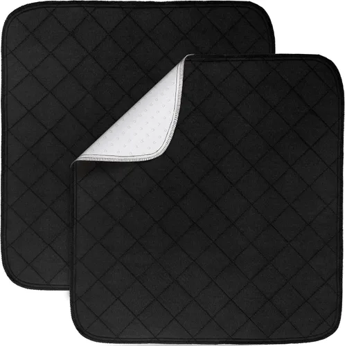 Miniatura 7 de Almohadillas impermeables para sillas de incontinencia 45,7 cm x 40,6 cm, paquete de 2, protectores de asiento reutilizables para sillas de ruedas