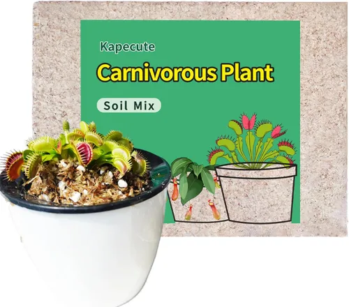 Miniatura 6 de Mezcla de Suelo para Plantas Carnívoras 8 Cuartos, Incluye Perlita y Restos de Musgo Sphagnum, Excelente Suelo para Macetas para Atrapamoscas Venus