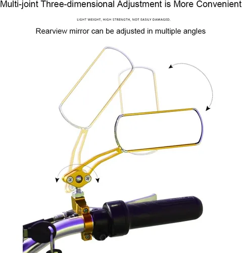 Miniatura 7 de Espejos de Bicicleta, Candado de Cadena de 3.6 pies con Combinación de 5 Dígitos y Seguridad Antirrobo, Candados de Bicicleta con Cadena de 0.23