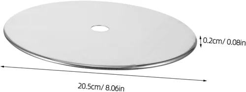 Miniatura 2 de INOOMP Anillo de olla engrosada, anillo difusor de calor, para placa de inducción, cubierta de cúpula de plancha de acero inoxidable