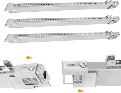 Miniatura 16 de SafBbcue 67557 Tubos de quemador de parrilla para parrillas de gas Weber Summit 460 470, repuesto para tubos de quemador Weber Summit, paquete de 6