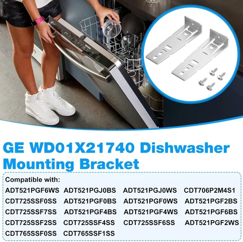 Miniatura 5 de GE Soporte de montaje para lavavajillas WD01X21740 para soporte de lavavajillas Hotpoint WD01X10598, GEHWD01X21740, WD01X2174, PS11700868-2