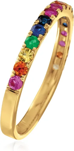 Miniatura 3 de RS Pure by Ross-Simons 056 ct tw Mixed Gemstone Ring in 14kt Yellow Gold