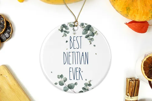 Miniatura 2 de Adorno de dietista, adorno de mejor dietista, adorno de Navidad de mejor dietista, regalo para dietista, regalo de cumpleaños, aniversario, adorno