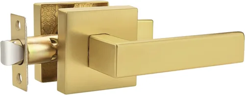 Miniatura 51 de Probrico Paquete de 4 manijas de puerta simuladas en negro mate, manijas interiores que no giran, manijas reversibles resistentes para interiores