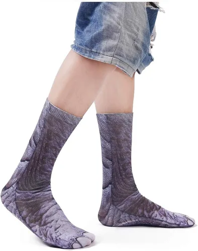 Miniatura 3 de Divertidos calcetines de patas de animales, calcetines novedosos locos 3D de pata de gato y perro, calcetines de Navidad para mujeres y hombres
