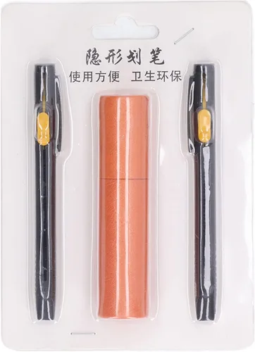 Miniatura 7 de 2 bolígrafos de tiza a medida con 20 bolígrafos de repuesto, rotulador de tiza de tela de costura, borrable, natural que se desvanece, accesorios